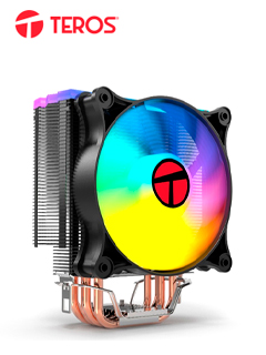 Cooler para procesador TEROS TE-8162N, Intel y AMD, TDP 150W Máx, aire