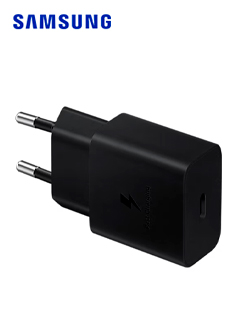Adaptador de corriente SAMSUNG Travel, hasta 25W, Interfaz USB-C, Color Negro