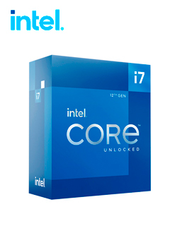 Procesador Intel Core i7-12700KF 3.60 / 5.00GHz, 25MB Caché L3, LGA1700, 125W, 10 nm.