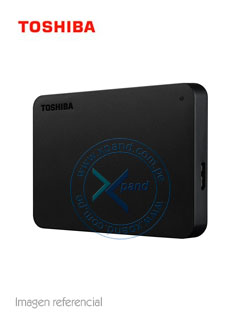 Disco duro externo Toshiba Canvio Basic, 2TB, USB 3.0, 2.5″, Negro.