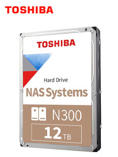Disco duro Toshiba N300 NAS, 12TB, SATA 6.0Gb/s, 7200rpm, 512MB Cache, 3.5″.