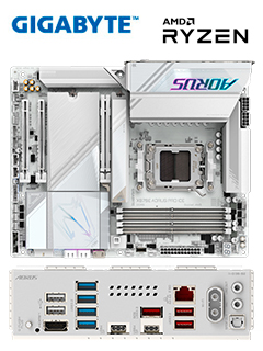 Motherboard GIGABYTE X870E AORUS PRO ICE, Chipset AMD X870E, Socket AMD AM5, ATX