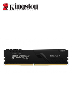 Memoria Kingston Fury Beast, 16GB, DDR4, 3200 MHz, PC4-25600, CL16, 1.35V.