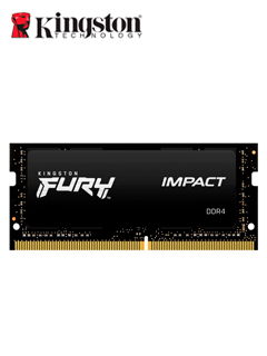Memoria SODIMM Kingston Fury Impact, 8GB, DDR4, 3200MT/s, PC4-25600, CL20, 1.2V.