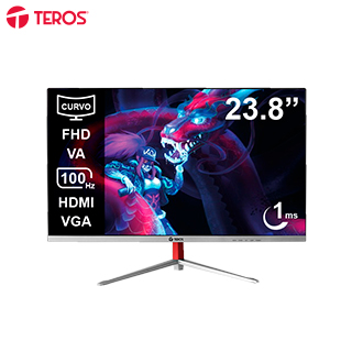 Monitor curvo TEROS TE-2402S 23.8″ FHD VA 100Hz 1ms HDMI VGA