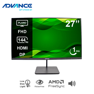 Monitor Plano Advance ADV-2755S, 27″ FHD IPS, 144Hz, 1ms, HDMI, DP, Audio Out