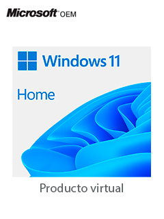 Sistema Operativo Microsoft Windows Home 11, 64-bits All Languages PK Lic Online DwnLd NR