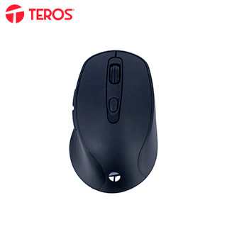 Mouse Inalámbrico Teros TE-1228S, 6 Botones, 2.4GHz, USB, Color Negro