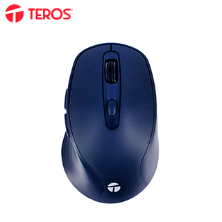 Mouse Inalámbrico Teros TE-1235S, 2.4GHz, 6 Botones, USB, Color Azul