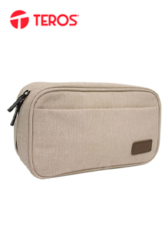 Cartuchera / Estuche / Organizador / Portacables TEROS TE-ACS9015, beige