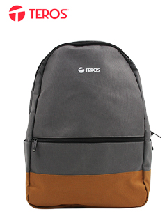 Backpack Teros Nova TE-ACS9020GR, para Notebooks de hasta 15.6″, Color Gris/Marrón
