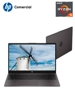 Notebook HP 255 G10, 15.6″ LCD LED SVA HD, AMD Ryzen 5 7520U 2.8/4.3 GHz, 8GB LPDDR5-5500