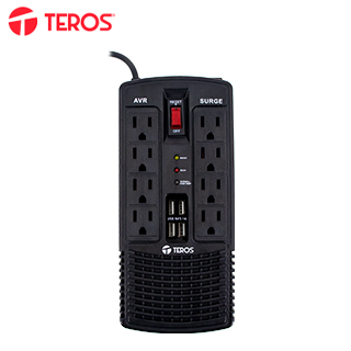 Estabilizador de voltaje TEROS TE-7180 AVR1200VA / 600W 184-276 VAC