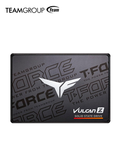 Unidad en estado solido T-FORCE VULCAN Z, 256GB, SATA 6Gb/s, 2.5″, Negro, DC +5V