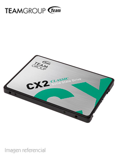 Unidad de estado solido Teamgroup CX2, 512GB, SATA 6.0 Gb/s, 2.5″, ECC, DC +5V