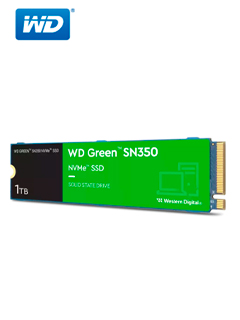 Unidad en estado solido WD Green SN350 NVMe 1TB M.2 2280, PCIe Gen3 x4 NVMe v1.3