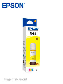 Botella de tinta EPSON T544420-AL, color Amarillo, contenido 65ml.