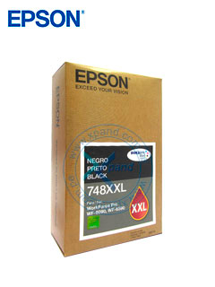 Cartucho de Tinta Color Negro, Extra Alta Capacidad, Epson 748XXL.