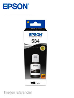 Botella de tinta EPSON T534120-AL, color negro, contenido 120ml.