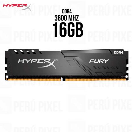 MEMORIA RAM HYPERX FURY, 16GB, 3600MHZ