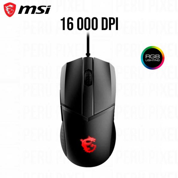 Mouse Gamer MSI CLUTCH GM41 LIGHTWEIGHT, 16000 DPI