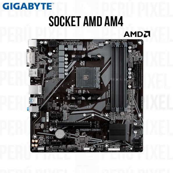 Placa Madre GIGABYTE A520M DS3H (REV. 1.0), DDR4, AM4 SOCKET