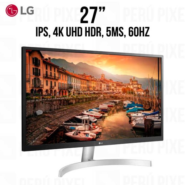 Monitor LG 27UL500-W, 27" IPS, 4K UHD, HDR, 5ms, 60Hz