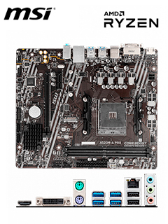 Motherboard MSI A520M-A PRO, Chipset AMD A520, Socket AMD AM4, mATX