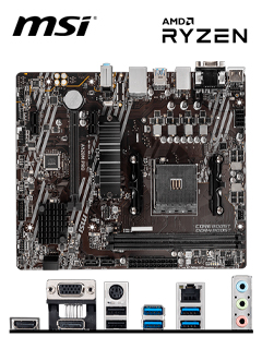 Motherboard MSI A520M PRO, Chipset AMD A520, Socket AMD AM4, mATX