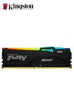 Memoria Kingston Fury Beast 16GB DDR5-5600MT/s PC5-44800 CL40, 1.25V, 288-Pin, XMP 3.0,RGB