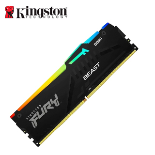 Memoria DIMM Kingston Fury Beast, 16GB DDR5-6400, PC5-51200 CL32, 1Rx8, 1.4V, 288-pin, RGB
