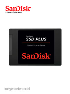 Unidad de Estado Solido SanDisk Plus, 480GB, SATA 6Gb/s, 2.5″, 7mm.