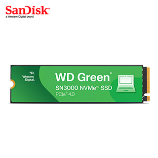 Unidad en estado solido WD Green SN3000 NVMe 2TB M.2 2280, PCIe Gen 4.0 x4, NVMe